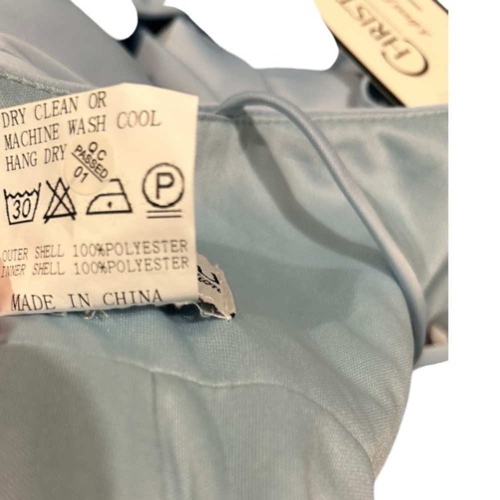 Christina Wu Chambray Matte Charmeuse A-Line Evening Bridesmaid Dress Sz 12 NWT - Picture 9 of 9
